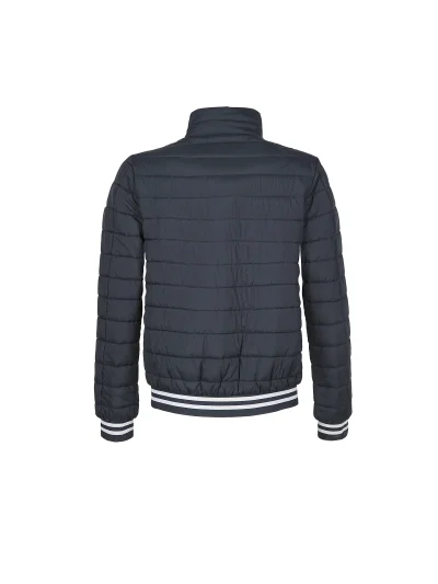 Abrigo azul marino de plumas con malla elastica en las mangas y en la cintura para hombre Leo - Equiline - imagen 2