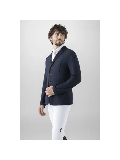 Americana de competición de malla azul marino para hombre Crokirk - Equiline