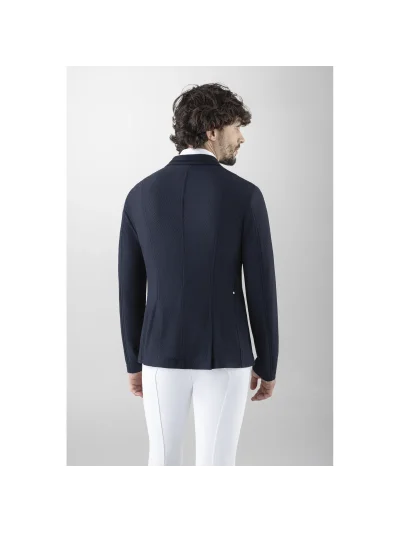 Americana de competición de malla azul marino para hombre Crokirk - Equiline - imagen 4