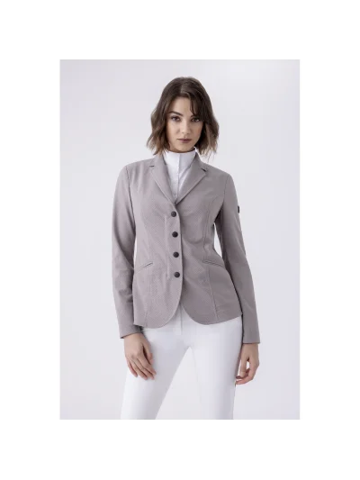 Americana de competición Mujer muy fina Gris/Negro Cozyc - Equiline (compatible con Chaleco Airbag) - imagen 3