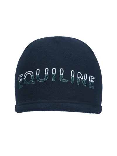 Gorro polar azul marino con letras en blanco y verde - Equiline - imagen 2
