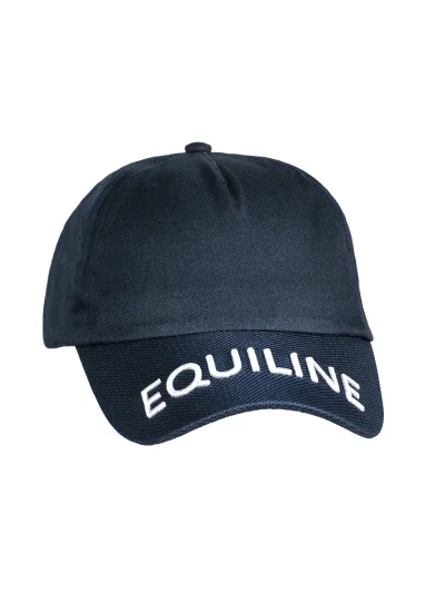 Gorra azul marino con bordados blancos Chance - Equiline - imagen 2