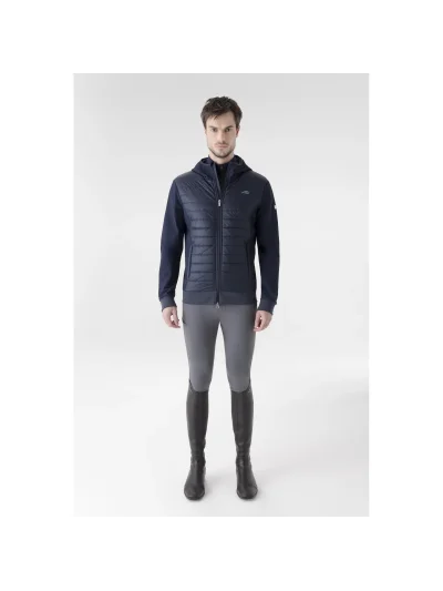 Navy blue padded and technical jacket for men Ever - Equiline