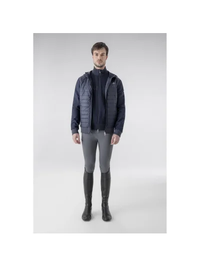 Navy blue padded and technical jacket for men Ever - Equiline - imagen 3