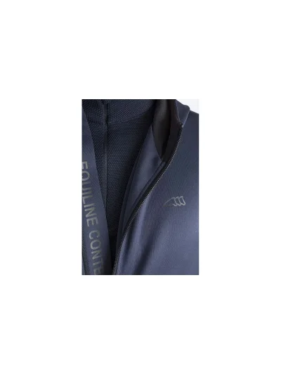 Chaqueta azul marino con capucha y cremallera  técnica para hombre Cenac - Equiline - imagen 2