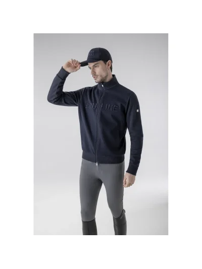 Navy blue jacket without technical hood for men Egar - Equiline - imagen 3