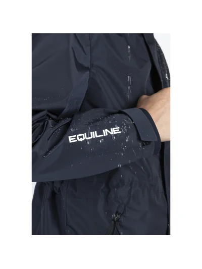 Unisex navy blue waterproof jacket Rawek - Equiline - imagen 3
