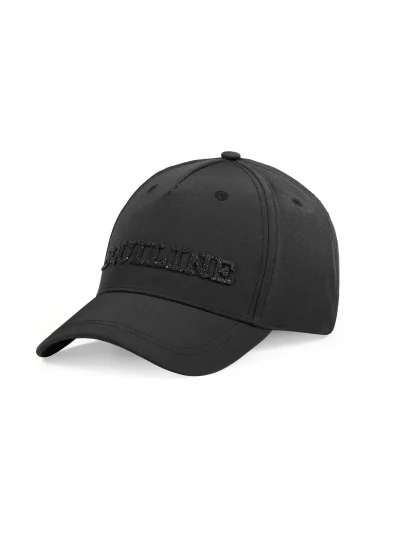 Gorra negra con logo frontal efecto cristal Ginteg - Equiline