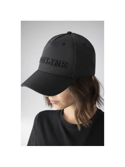 Gorra negra con logo frontal efecto cristal Ginteg - Equiline - imagen 3