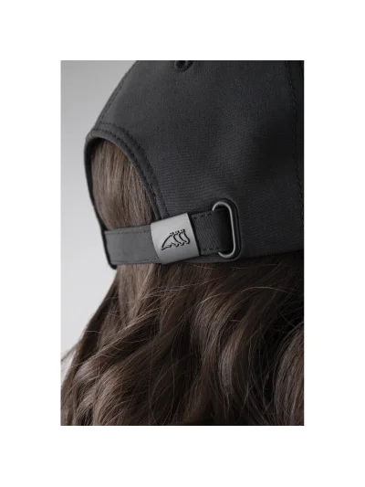 Gorra negra con logo frontal efecto cristal Ginteg - Equiline - imagen 4