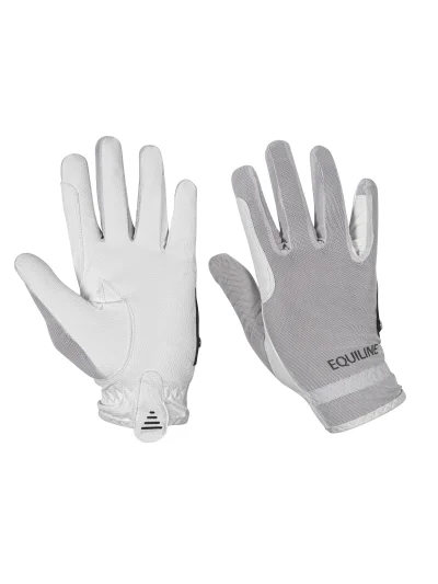 Gants d'équitation blanc respirants pour verano - Equiline - imagen 4