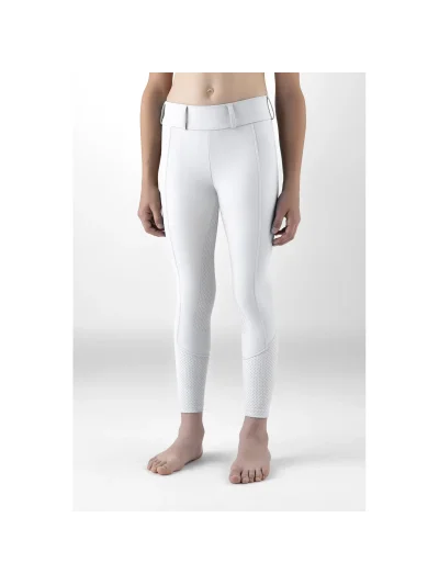 Mallas blancas full grip con bolsillo para el movil junior Gingef - Equiline - imagen 2