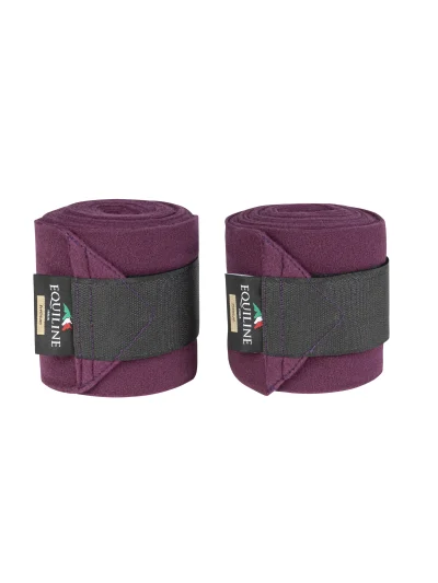 Pack de 2 vendas polares de trabajo moradas para caballo Necus - Equiline - imagen 2