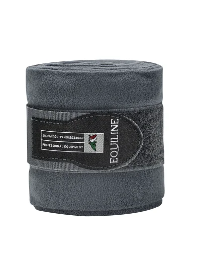 Pack de 4 vendas polares de trabajo grises para caballo - Equiline - imagen 2