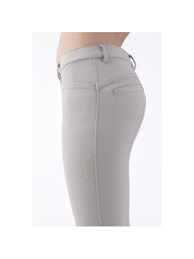 Pantalones beige con logo tricolor en el bolsillo trasero (grip rodilla) para niña Jinak - Equiline - imagen 4