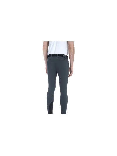 Pantalones técnicos grises oscuro (grip rodilla) para hombre - Equiline - imagen 2