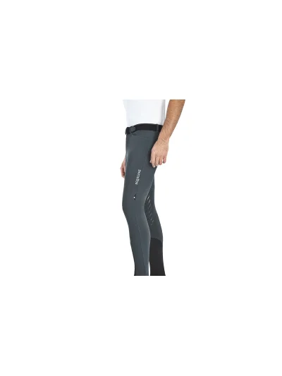 Pantalones técnicos grises oscuro (grip rodilla) para hombre - Equiline - imagen 3