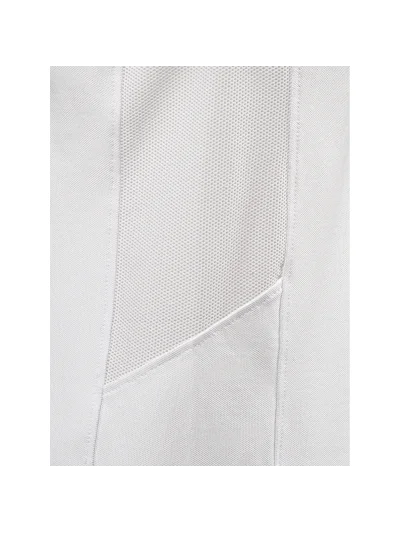 Polo de piqué de competición de manga corta blanco para hombre Cotan - Equiline - imagen 4