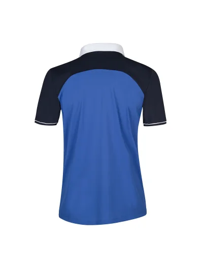 Polo de competición de manga corta azul y azul marino para hombre Gasto - Equiline - imagen 2