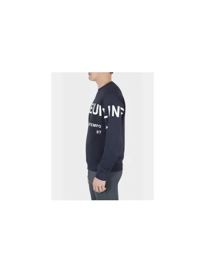Sweat bleu marine pour homme Calic - Equiline - imagen 2