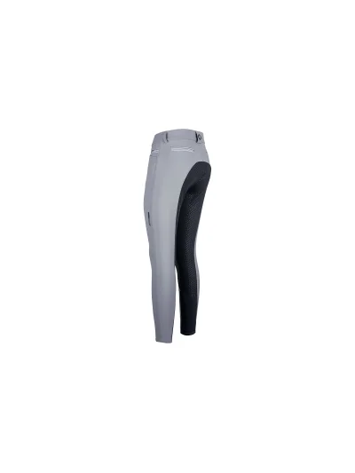 Pantalones de montar gris con bolsillos delanteros y grip culera junior - Arista - Euro-Star - imagen 2