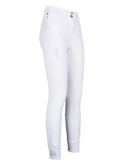 Pantalons blanc pour concurso avec grip cuelera pour femme - Farrel Pro - HV Polo