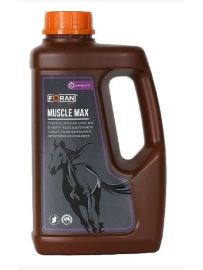 Liquid supplement for muscle development for horses - Muscle Max 1L - FORAN