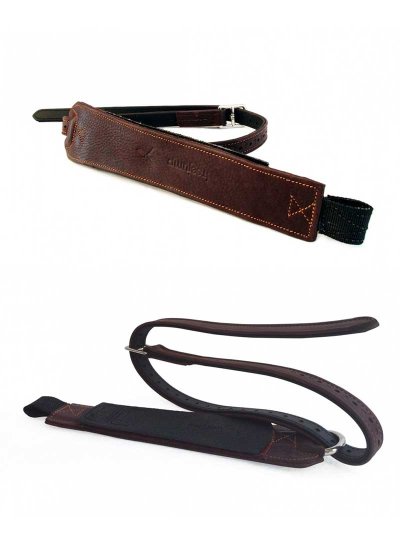 Étrivières en cuir marron foncé pour cheval - Progrip - Freejump