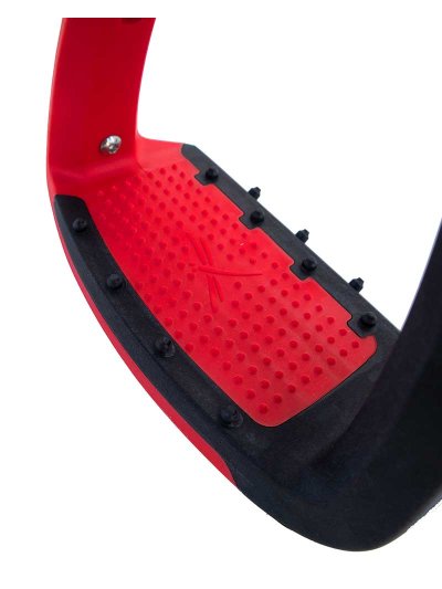 Étriers junior rouges et noirs - Soft'up lite - Freejump - imagen 3
