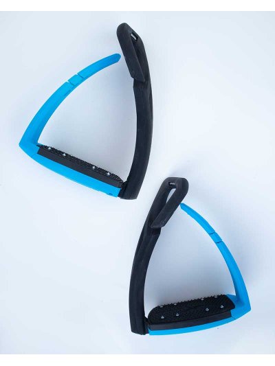 Étriers Soft'Up Pro bleu et noirs - Freejump