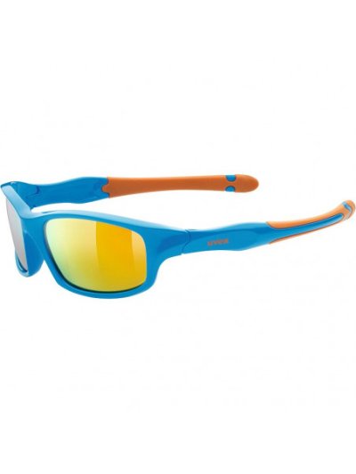 Lunettes de soleil sport bleus et orange pour garçon 507 - UVEX