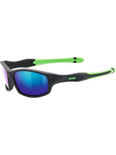 Lunettes de soleil sport noires et verts pour garçon 507 - UVEX