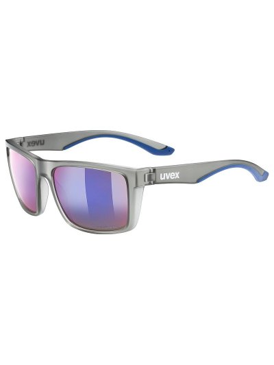 Lunettes de soleil sport grises transparentes mat 50 CV - UVEX