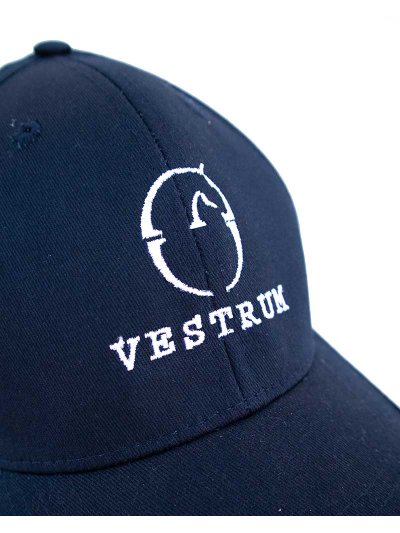 Casquette bleu marine avec logo brodé en blanc - Vestrum - imagen 4