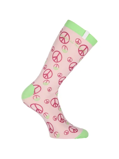 Technical pink socks with peace symbols – Pele model - Imperial Riding - imagen 2