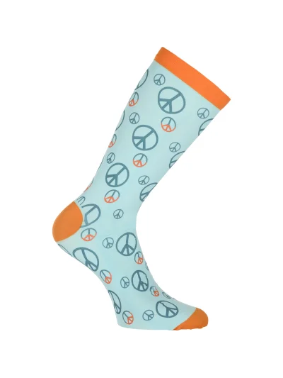 Technical turquoise socks with peace symbols – Pele model - Imperial Riding - imagen 2