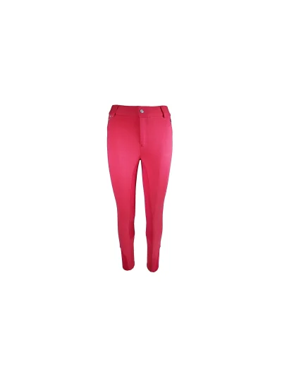 Pantalones con culera de cuero color rosa con detalles de lentejuelas y estrellas para niña Star - Imperial Riding - imagen 2