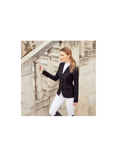 Veste de compétition noire avec col de brillants pour femme – Ossabaw - Kingsland - imagen 3
