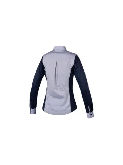 Chemise à manches longues bleu clair et bleu marine pour femme modèle Juneau - Kingsland - imagen 2