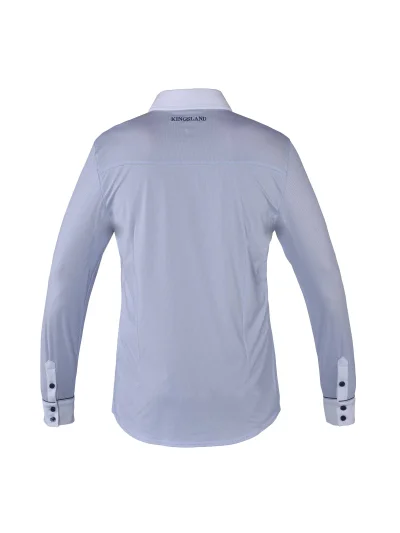 Chemise de compétition à manches longues bleu pour homme modèle Caple - Kingsland - imagen 2