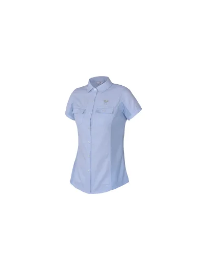 Chemise à manches courtes bleu clair (blue heather) pour femme - Garaisso - Kingsland Dressage - imagen 2