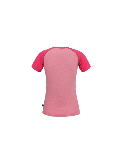 T-shirt d'entraînement à manches courtes avec col de pic rose pour femme Monterosso - Kingsland - imagen 3
