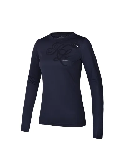 T-shirt d'entraînement bleu marine à manches longues pour femme - KLsalma - Kingsland Dressage - imagen 2