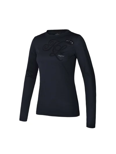 T-shirt d'entraînement noir à manches longues pour femme - KLsalma - Kingsland Dressage - imagen 2
