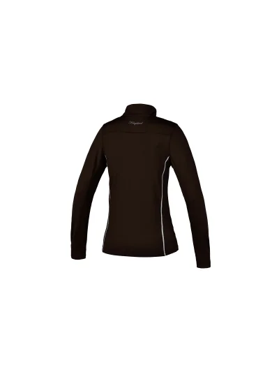 T-shirt d'entraînement polaire marron/kaki foncé pour femme - Wrangel - Kingsland Dressage - imagen 3
