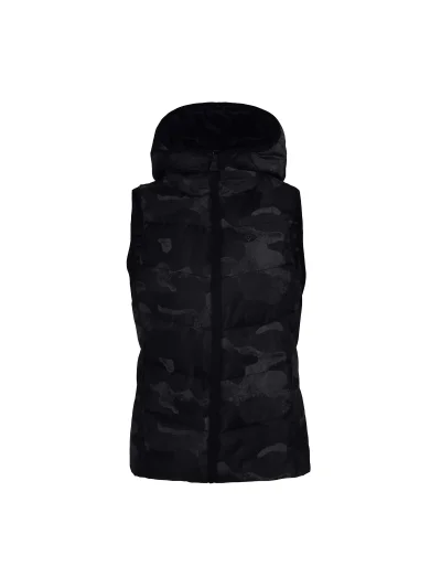 Gilet matelassé militar gris et noir avec capuche pour femme KLmirabel - Kingsland - imagen 2