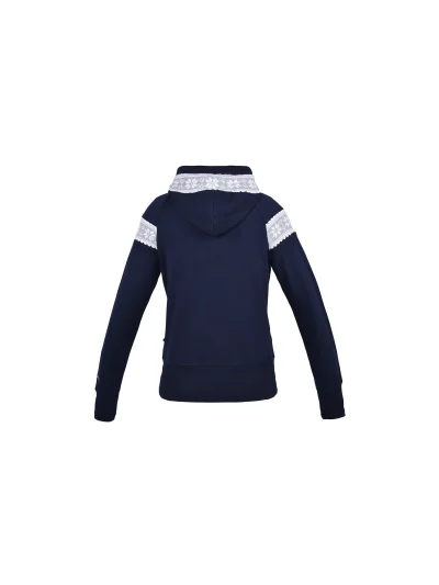 Sweat polaire bleu marine avec détails invernales et capuche pour femme Jacinda - Kingsland - imagen 2