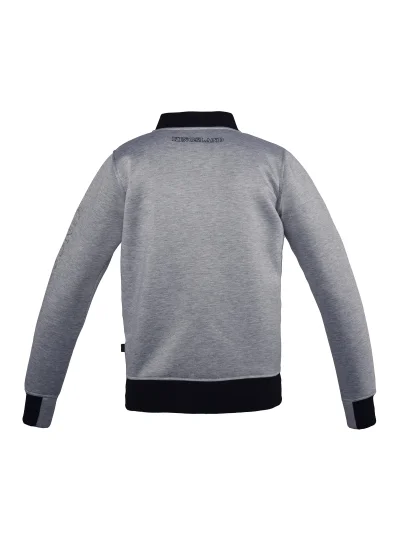 Sweat gris et bleu marine avec fermeture éclair unisexe Cloverdale - Kingsland - imagen 2