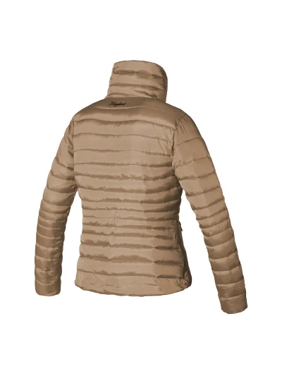 Veste courte matelassée crème brillant à col haut pour femme modèle Focundo - Kingsland - imagen 2