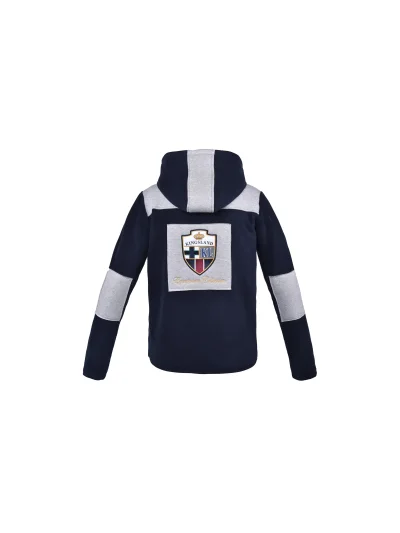 Chaqueta polar azul marino y gris con capucha unisex Jamie - Kingsland - imagen 2